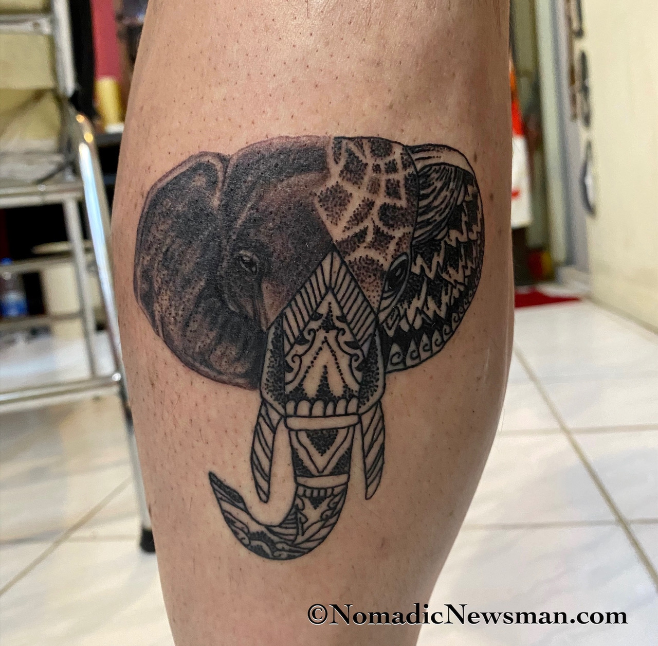 Joey got elephant ink - an inspiring tattoo